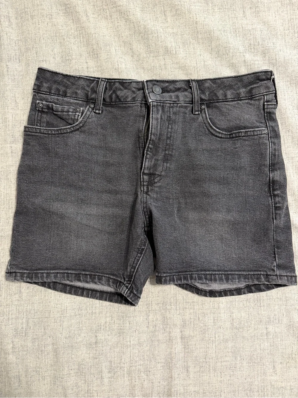 ASOS Washed Black Denim Jean Shorts